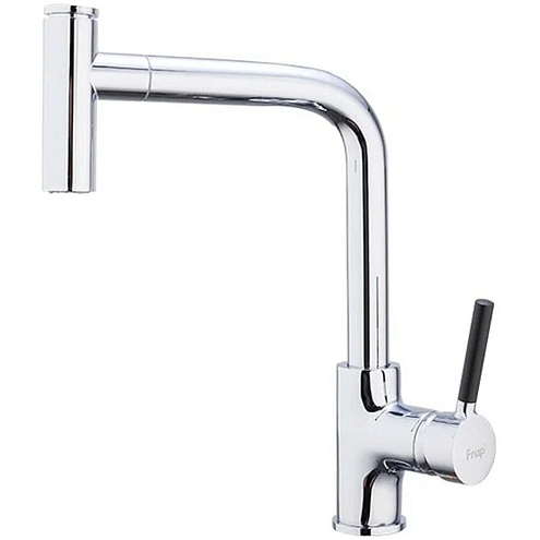 Смеситель для кухни душ 35к 6044F FRAP с отв выдвижная лейка: фотография 1