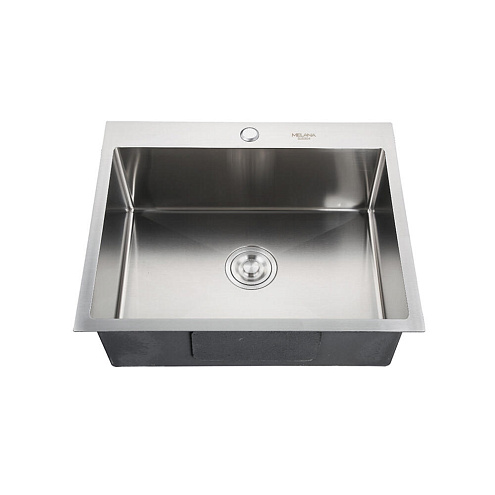 Мойка H6045 MELANA ProfLine 3,0/200 сатин врезная прямоугольная с коландером H6045: фотография 1