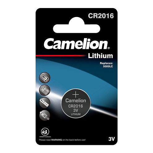 Элемент питания литиевый CR2016 BL-1 уп.1шт Camelion 3068: фотография 1