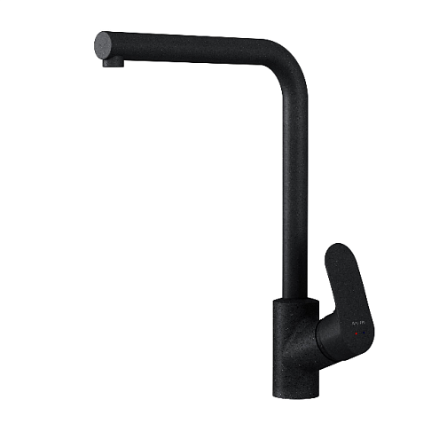 F8005022 Like, смеситель для кухни L-образный излив, черный, шт.: фотография 1