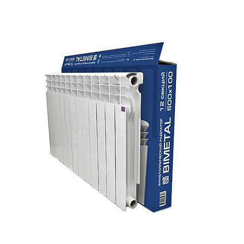 Радиатор биметаллический STI Bimetal 500/100 12 секций: фотография 1