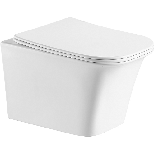 Унитаз подвесной Ceruttispa ARNO Aria безободковый, сиденье с микролифтом: фотография 1