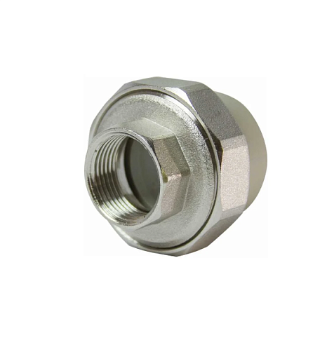 Муфта комбинированная разъемная внутренняя резьба 32х1 TR-TB серый Tebo: фотография 1