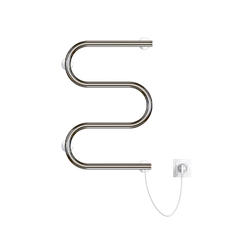 Полотенцесушитель Mixline Simple M 60x40 кнопочный выключатель, 184 Вт: фотография 1