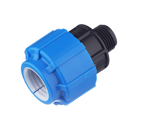 Муфта ПЭ 25х1/2" наружная резьба  обжимная ТПК-Аква: фотография 1