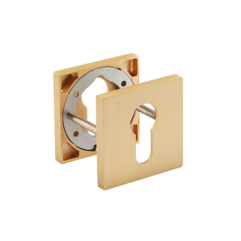 Накладка под ключ НОРА-М НК-К сатинированное золото квадратная: фотография 1