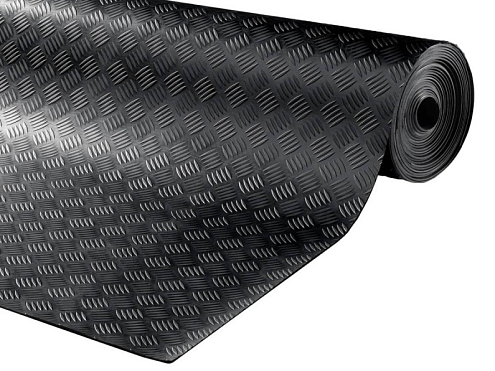 Коврик-дорожка резиновый "Шашки" 1,2м: фотография 1