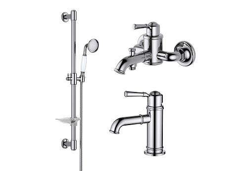 Комплект для ванны 3в1 Aquatek AQ1530CR Классик AQ1510CR+AQ1540CR+AQ2020CR: фотография 1