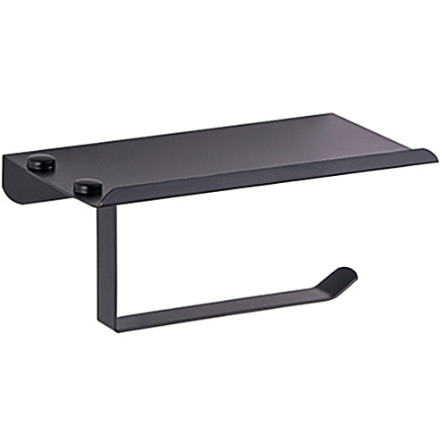 Бумагодержатель с полкой 5503-4/L черный: фотография 1