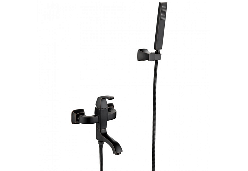 Смеситель Lemark "Нубира" LM6214ORB для ванны с поворотным изливом черная бронза: фотография 1