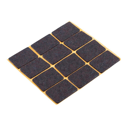 Пункт фетровый самоклеящийся  20х30мм коричневый, 12шт  "Element": фотография 1