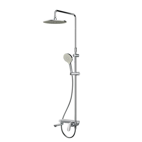Душевая система AM.PM Like F0780700 стойка с тропическим душем, смесителем, изливом, хром: фотография 1