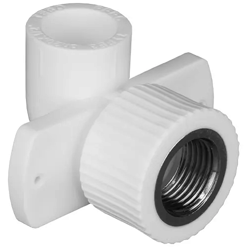 Настенное колено для гипсокартона 20x1/2" TR-RB Tebo белое: фотография 1