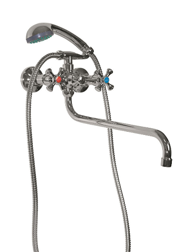 Смеситель для ванны и умывальника 1/2 кер. MIXLINE ML10-02: фотография 1