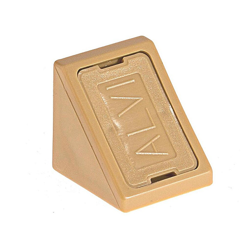 Уголки мебельные пластиковые бук с шурупом 6шт "Element" : фотография 1