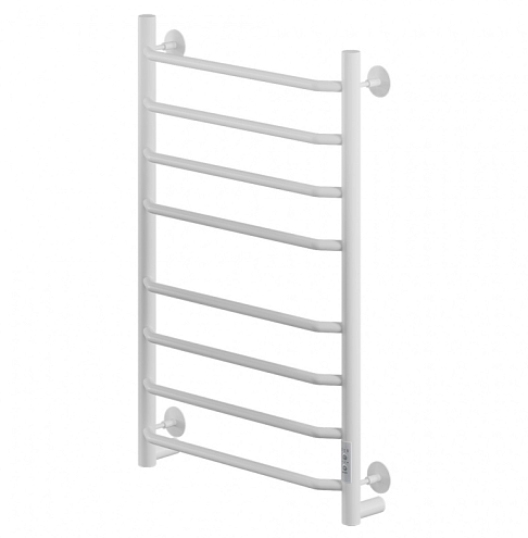 Полотенцесушитель Mixline Mira 80х50 таймер, 335 Вт, 8 перекладин, трапеция, электрический, белый: фотография 1