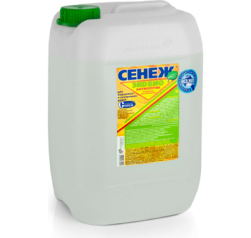 Антисептик СЕНЕЖ ЭКОБИО, для внутренних работ, 10кг: фотография 1