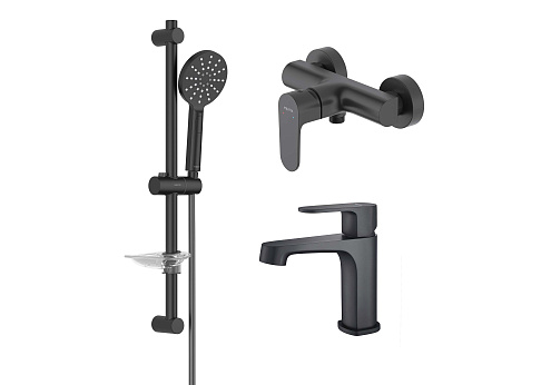 Комплект для ванны 3в1 Aquatek AQ1231MB Оберон AQ1210MB+AQ1260MB+AQ2014MB: фотография 1