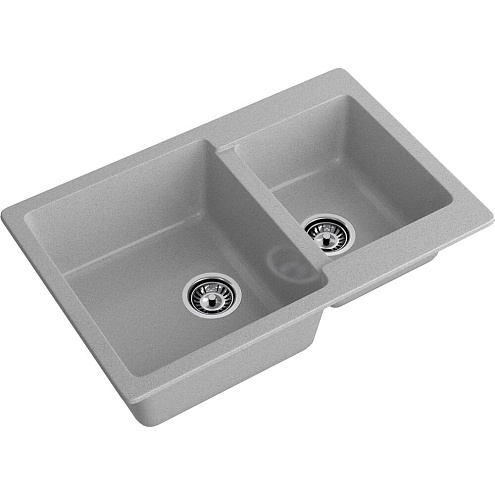 Мойка GRANFEST GF-P780K 2 чаши 780х510 мм серый: фотография 1
