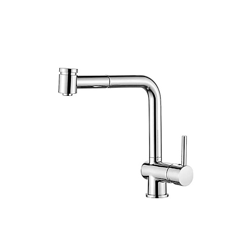 Смеситель для кухни с выдвижной лейкой Ledeme L6055: фотография 1