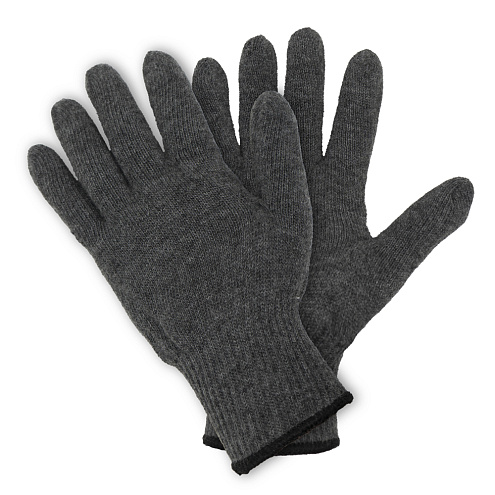 Перчатки зима вязаные шерстяные, серые Fiberon: фотография 1