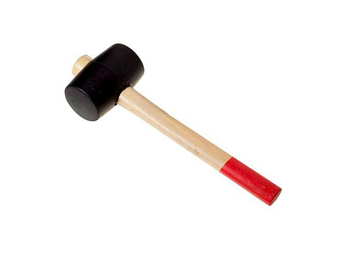 Киянка, черная резина, деревянная ручка 680г, РемоКолор: фотография 1