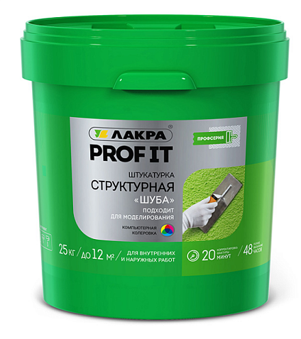 Штукатурка структурная  "шуба" Лакра PROF IT 25кг: фотография 1