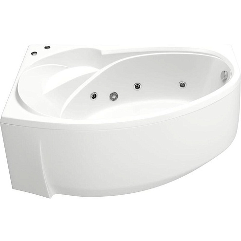 Ванна BAS Флорида с гидромассажным оборудованием Flat левая: фотография 1