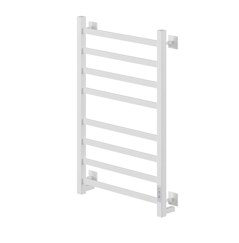 Полотенцесушитель Mixline Triumph 80х50 таймер, 415 Вт, 8 перекладин прямоугольник, электрический, белый: фотография 1