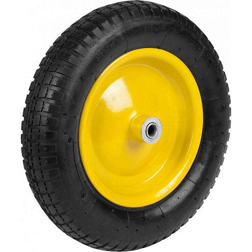 Колесо пневматическое 360мм, подшипник D16мм, Grinda: фотография 1