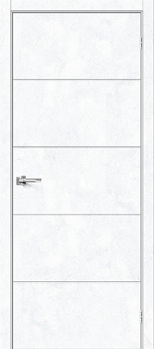 Дверь ЭКО Граффити-1 Д Snow Art 2000х600: фотография 1