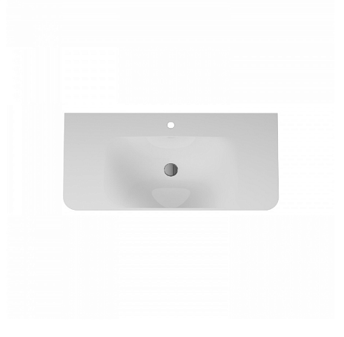 Раковина мебельная 100 AM.PM Sensation M30WPC1001WG белая встраиваемая: фотография 1