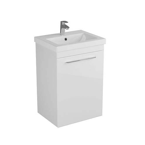 Тумба DIBORG Katarine 50 1 дверь, белый глянец 77.4202: фотография 1