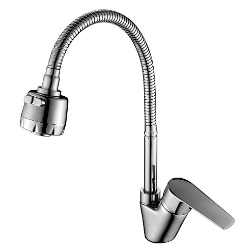 Смеситель Rossinka S35-26 для кухни с гибким изливом: фотография 1