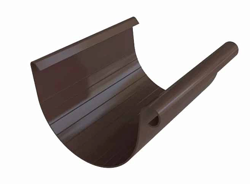 Желоб ПВХ, Коричневый 3м, d=125мм, АльтаПрофиль: фотография 1