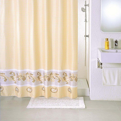 Занавеска 180х200 полиэстер, Beige fresco, Milardo SCMI013P: фотография 1