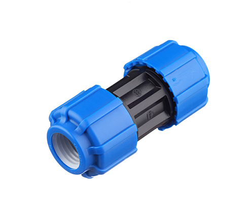 Муфта ПЭ соединительная 20х20 обжимная ТПК-Аква: фотография 1