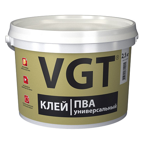 Клей ПВА универсальный ВГТ, 1кг: фотография 1