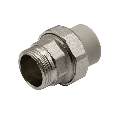 Муфта комбинированная разъемная, наружная резьба 20х3/4'' EVER plast   : фотография 1