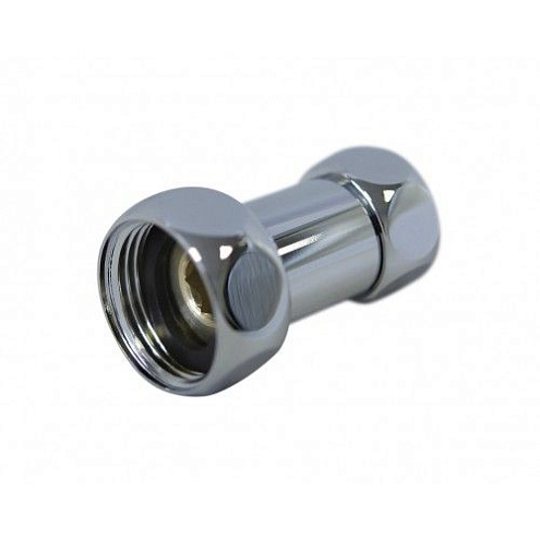 Прямое соединение для полотенцесушителей 1"х1" ВР-ВР хром: фотография 1