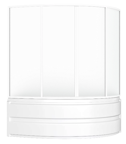 Шторка Лагуна 4 створки пластик: фотография 1