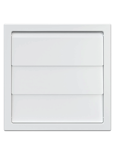 Вентиляционная решетка 1515К10Ф гравитационные жалюзи, круглый фланец D100 ASA ERA: фотография 1