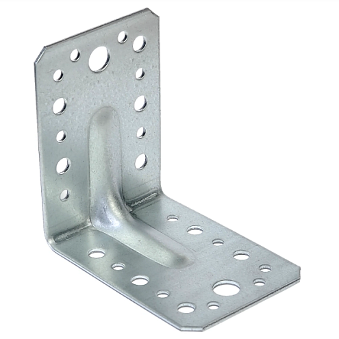 Уголок крепежный усиленный цинк 90х90х65х1,5мм: фотография 1