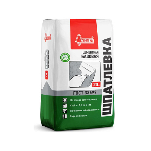 Шпатлевка  цементная Старатели "Базовая" 20кг : фотография 1