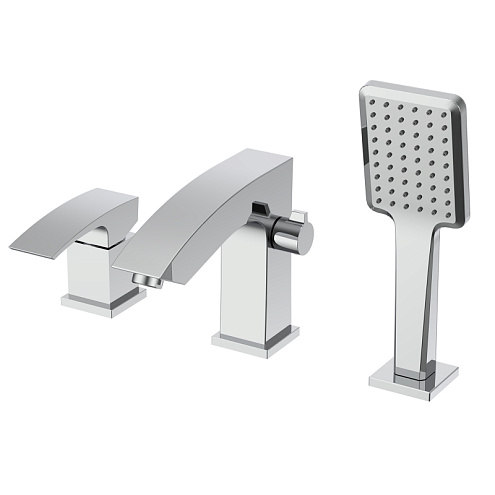 Смеситель для акриловой ванны 35к G1107 GAPPO (3 отв.) ХРОМ: фотография 1