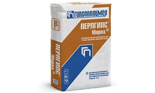 Клей монтажный гипсовый Перлгипс Мороз 30кг. : фотография 1