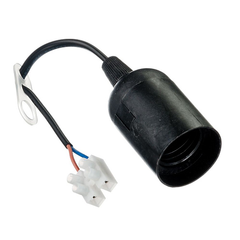 Патрон электрический E27 подвесной со шнуром термопластик черн. Navigator : фотография 1