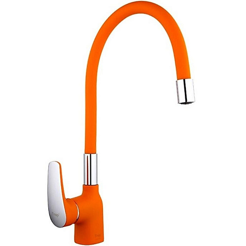 Смеситель для кухни 35к F4453-02 FRAP высокий излив п/гайку Оранжевый: фотография 1