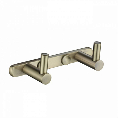 0022 Планка KAISER с 2-мя крючками латунь, бронза : фотография 1