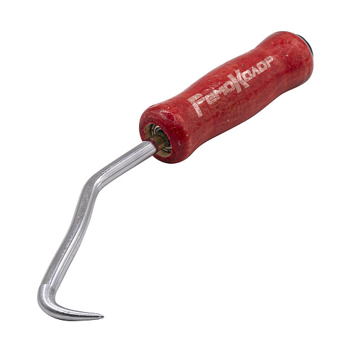 Крюк для вязки проволоки 210мм, деревянная рукоятка, Ремоколор: фотография 1